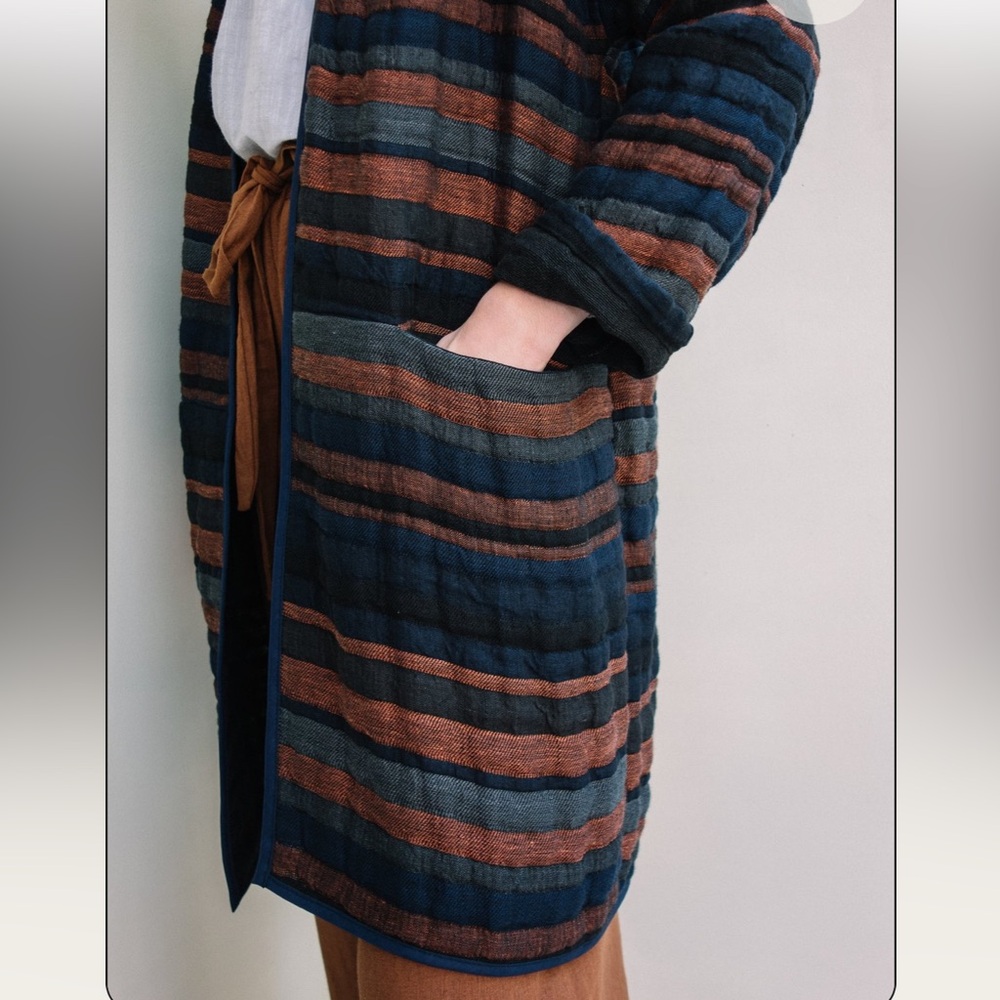 Beata Design Studio linen Viola Coat - Picture 6 of 9